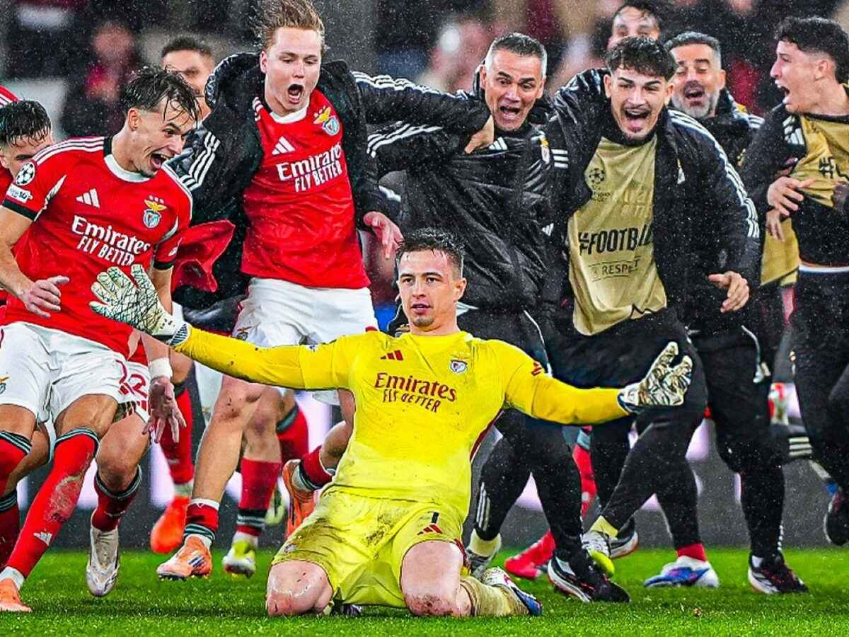 Украинский вратарь забил гол «Реалу» и вывел «Бенфику» в плей-офф ЛЧ