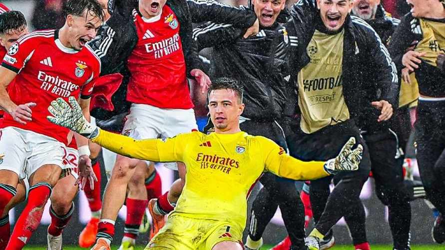 Украинский вратарь забил гол «Реалу» и вывел «Бенфику» в плей-офф ЛЧ