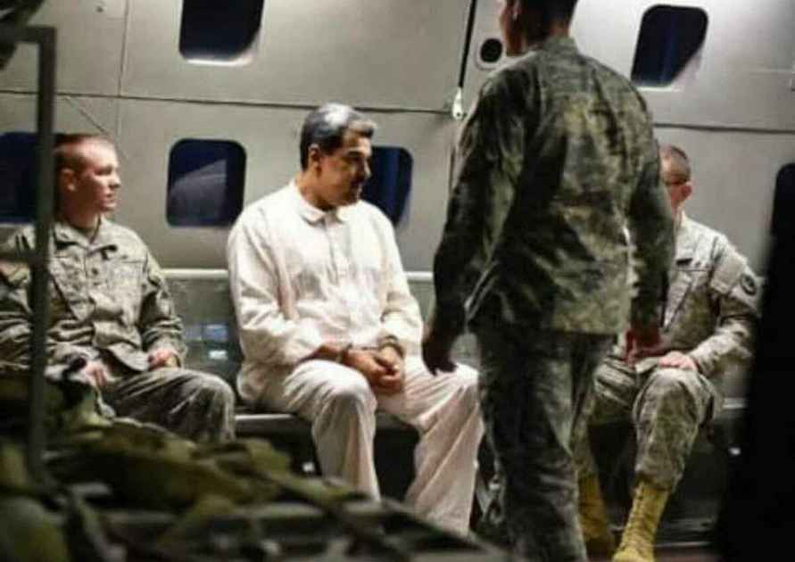 Появилось фото захваченного Мадуро