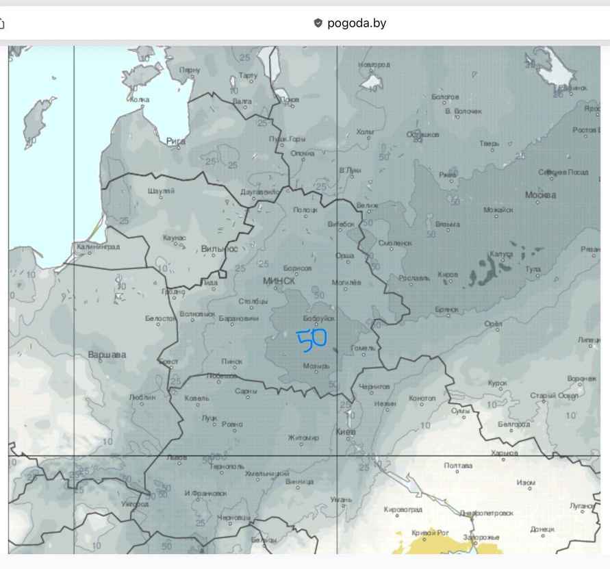 Циклон Улли несёт в Беларусь до 50 см снега. А сколько было после Хавьера?