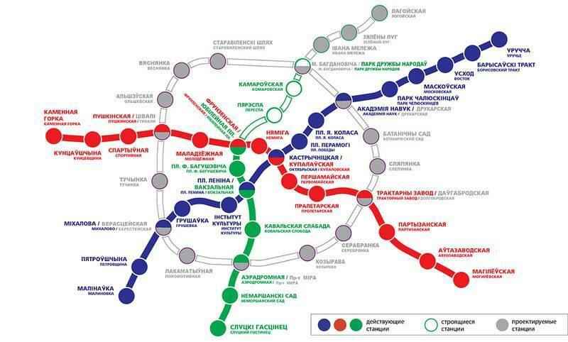 В новой схеме метро Минска исчезли 6 станций