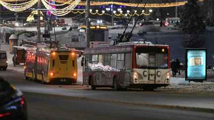 Власти Витебска объяснили, почему с утра остановились троллейбусы