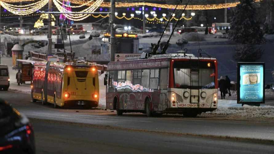 Власти Витебска объяснили, почему с утра остановились троллейбусы