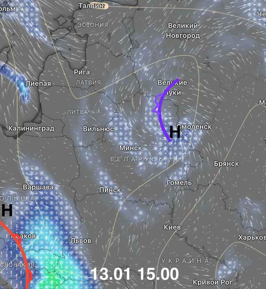 От +1 до -30°С. Беларуси предсказали контрастную ночь. Где снегопады, а где – дожди?