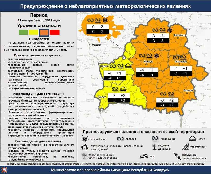 «Просто зеркало» - Белорусы показали, во что превратил дороги циклон «Леони»