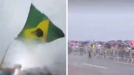 В Бразилии молния ударила в толпу людей. 89 пострадавших