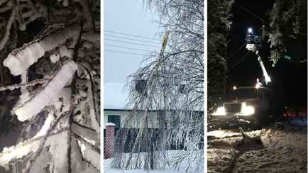 Ледяной дождь оставил без света жителей 227 населенных пункта Беларуси