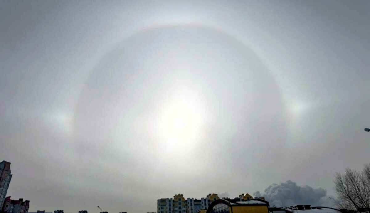 Над Минском взошло гало