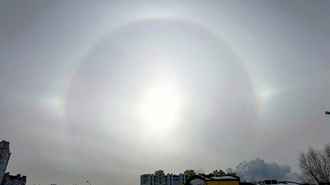 Над Минском взошло гало