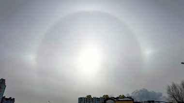 Над Минском взошло гало