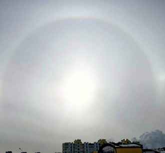 Над Минском взошло гало