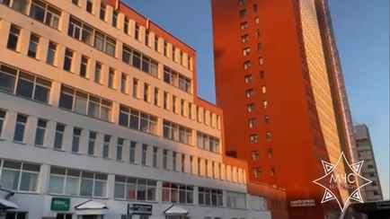 В Минске загорелся бизнес-центр