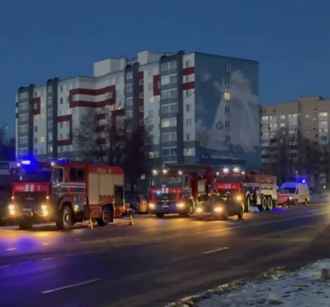 В Солигорске загорелось общежитие