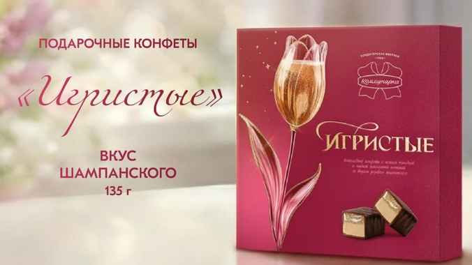 «Коммунарка» выпустила «игристые» конфеты для взрослых