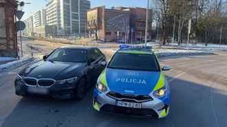 В Польше авто белорусской дипслужбы врезалось в полицейскую машину