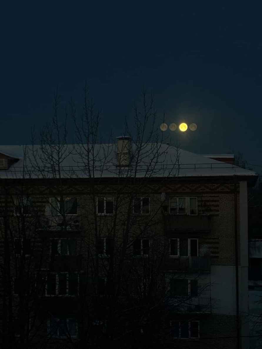 В Сети показали четыре луны в небе над Беларусью. Редкая парселена или иллюзия иллюзии?