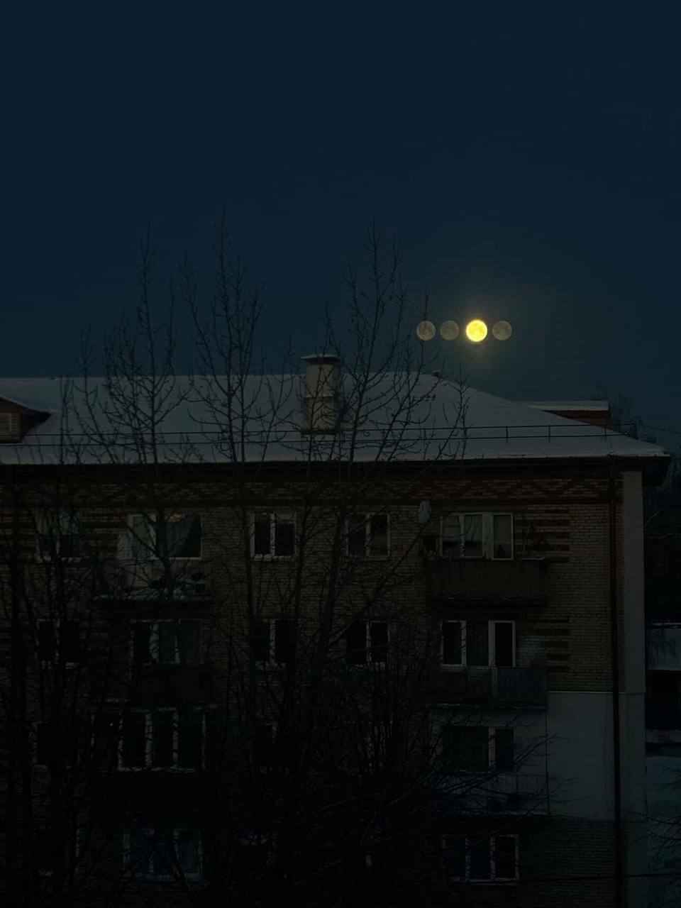 В Сети показали четыре луны в небе над Беларусью. Редкая парселена или иллюзия иллюзии?