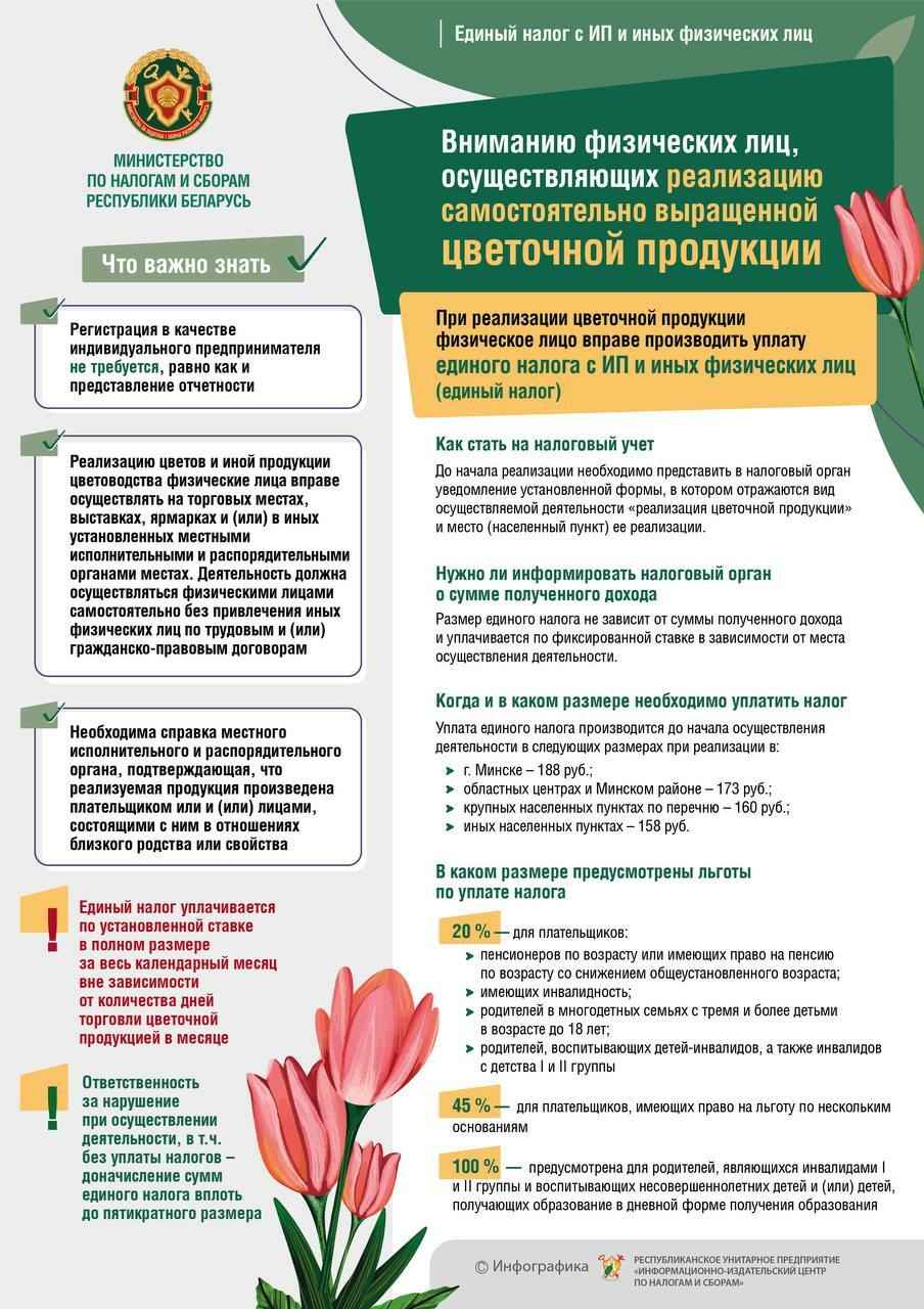 Налог - до 188 рублей. В МНС объяснили, как белорусам законно торговать цветами на 8 марта