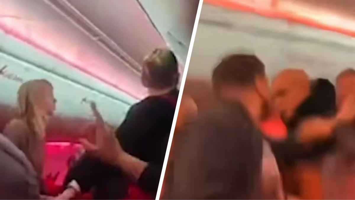 Пассажиры устроили массовую драку и настоящий хаос в самолете из Турции