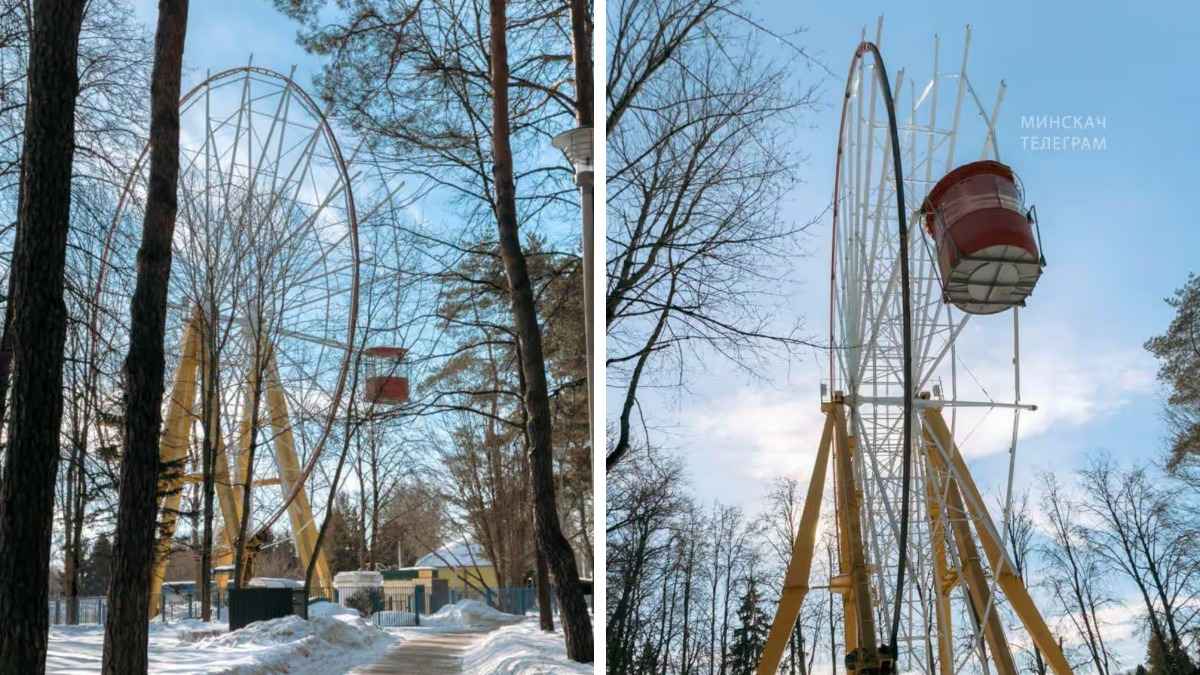 На минском колесе обозрения пропали кабинки. В парке Челюскинцев объяснили, что происходит