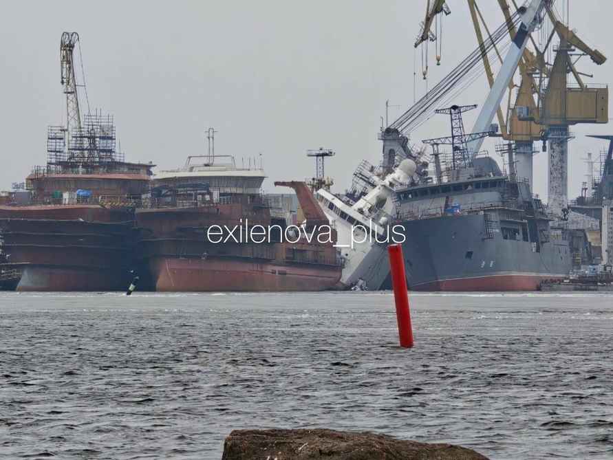 Украина атаковала новейшее российское военное судно в Балтийском море