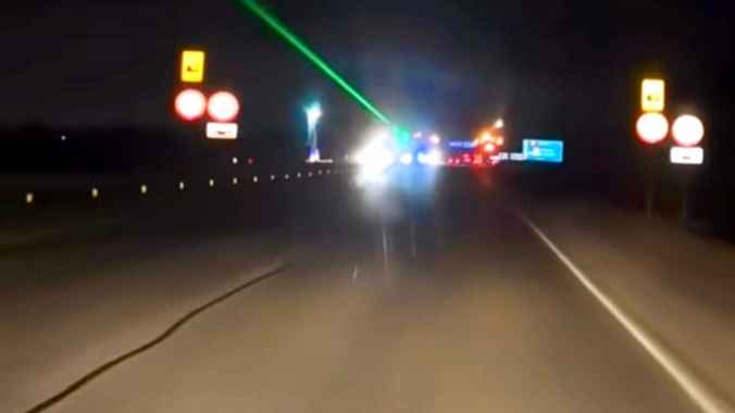 Появились первые видео лазеров на белорусских дорогах
