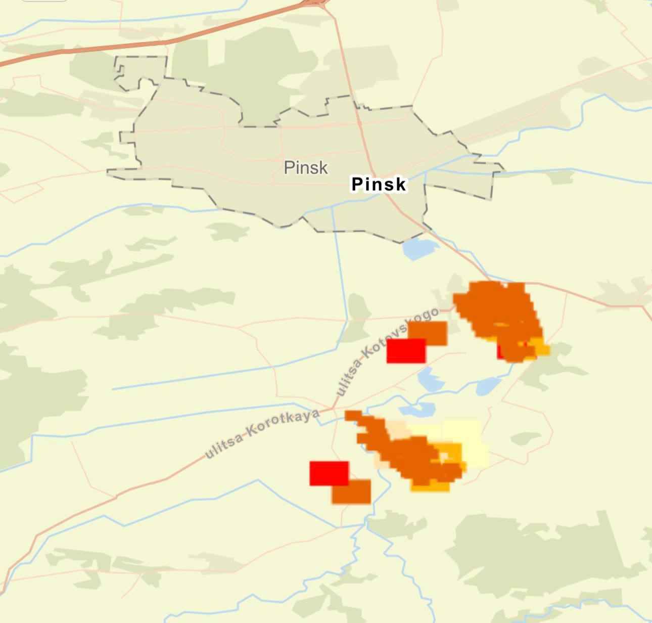 На юге Беларуси начались масштабные пожары