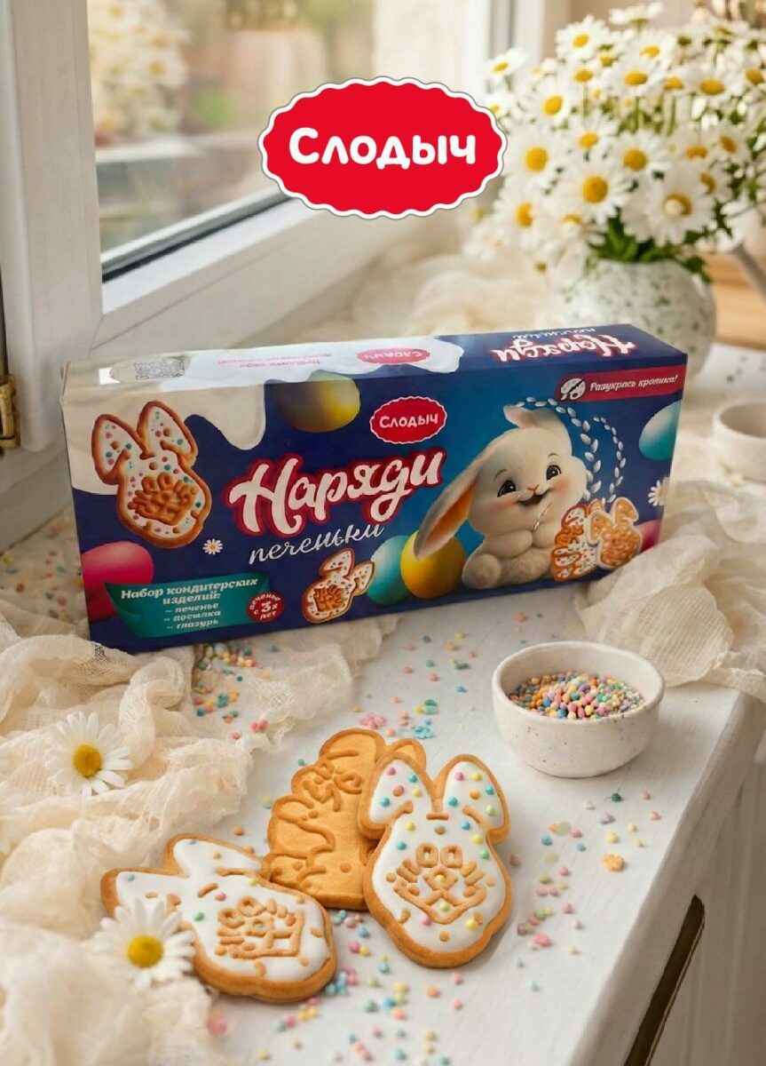 Белорусская фабрика выпустила печенье, которое нужно наряжать