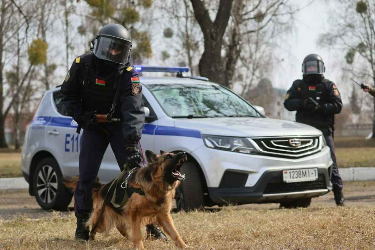В Пинске МВД тренировалось «пресекать массовые беспорядки» с помощью спецсредств