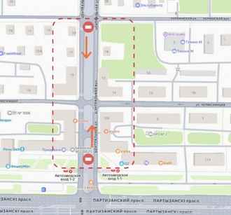 В Минске закрыли проезд по одной из улиц на 8 месяцев
