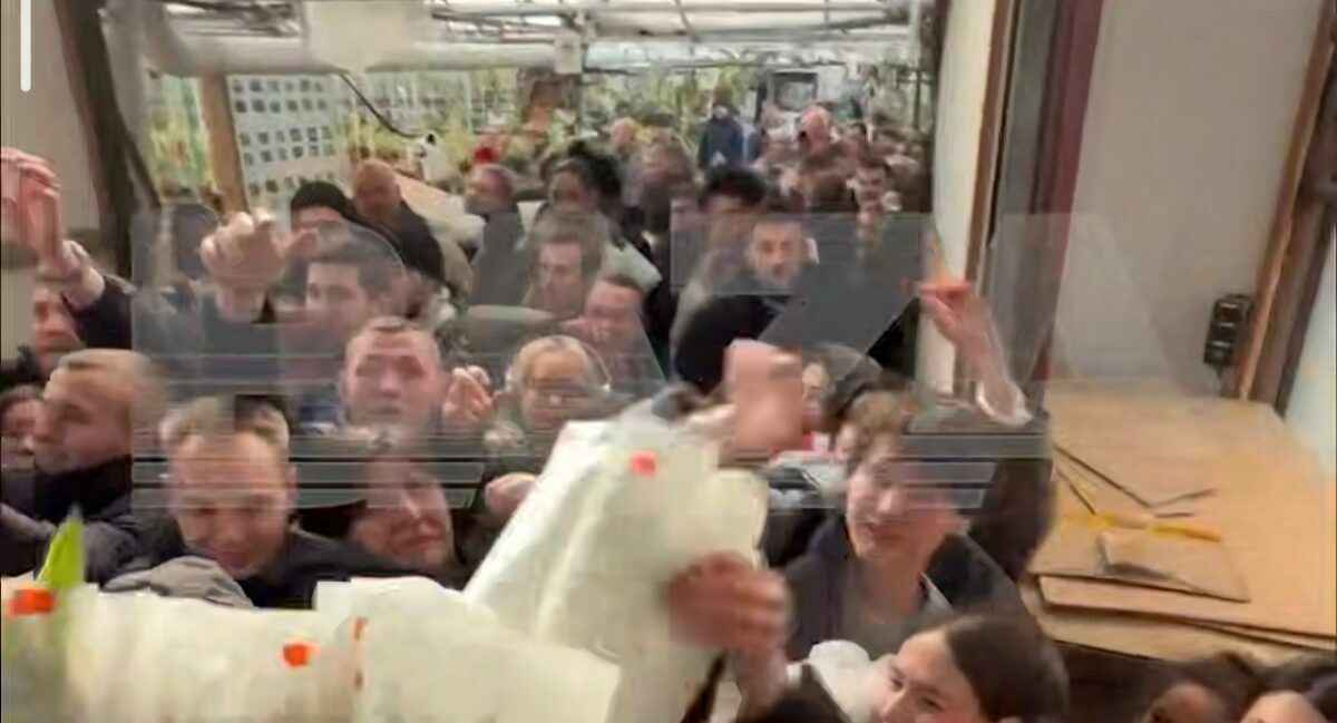 Жители Москвы устроили штурм теплиц с тюльпанами