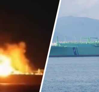 В Средиземном море загорелся российский танкер с газом