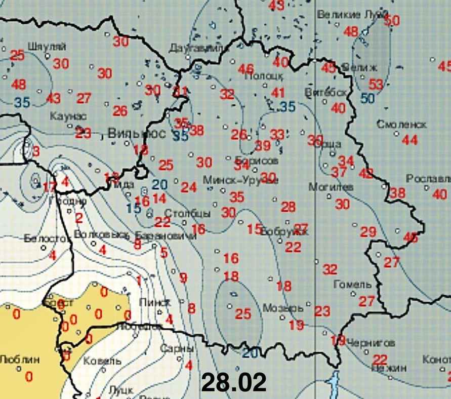 На юге Беларуси пришла метеорологическая весна. Но впереди - арктическое вторжение до -15°С
