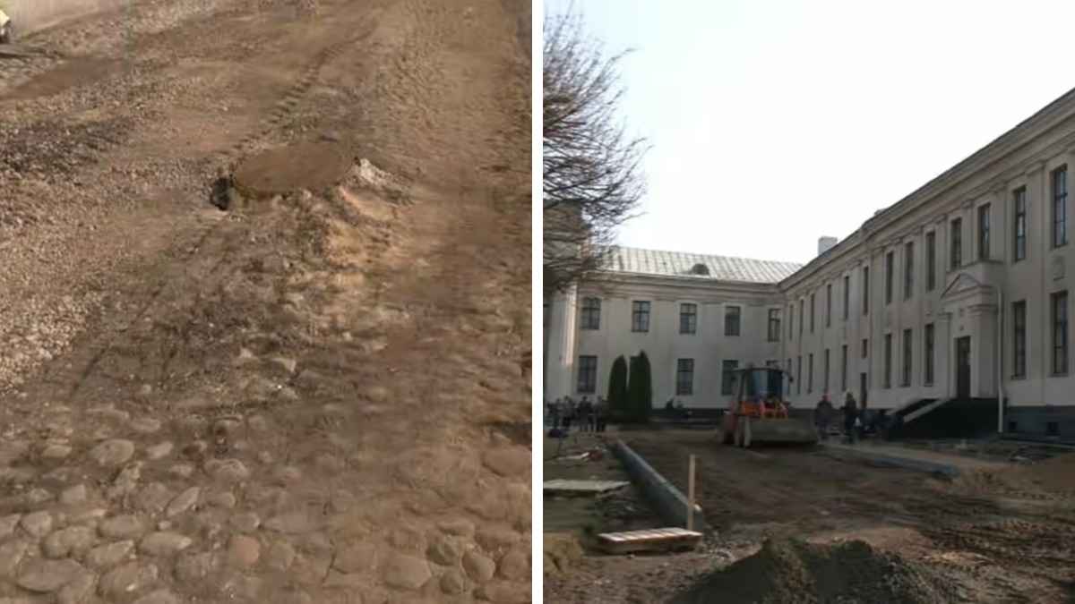 "Королевская" брусчатка в Гродно оказалась коммунистической