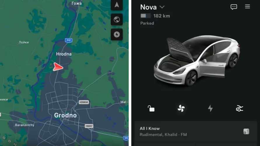 Американец обнаружил свою проданную Tesla в Беларуси и взял под удаленный контроль