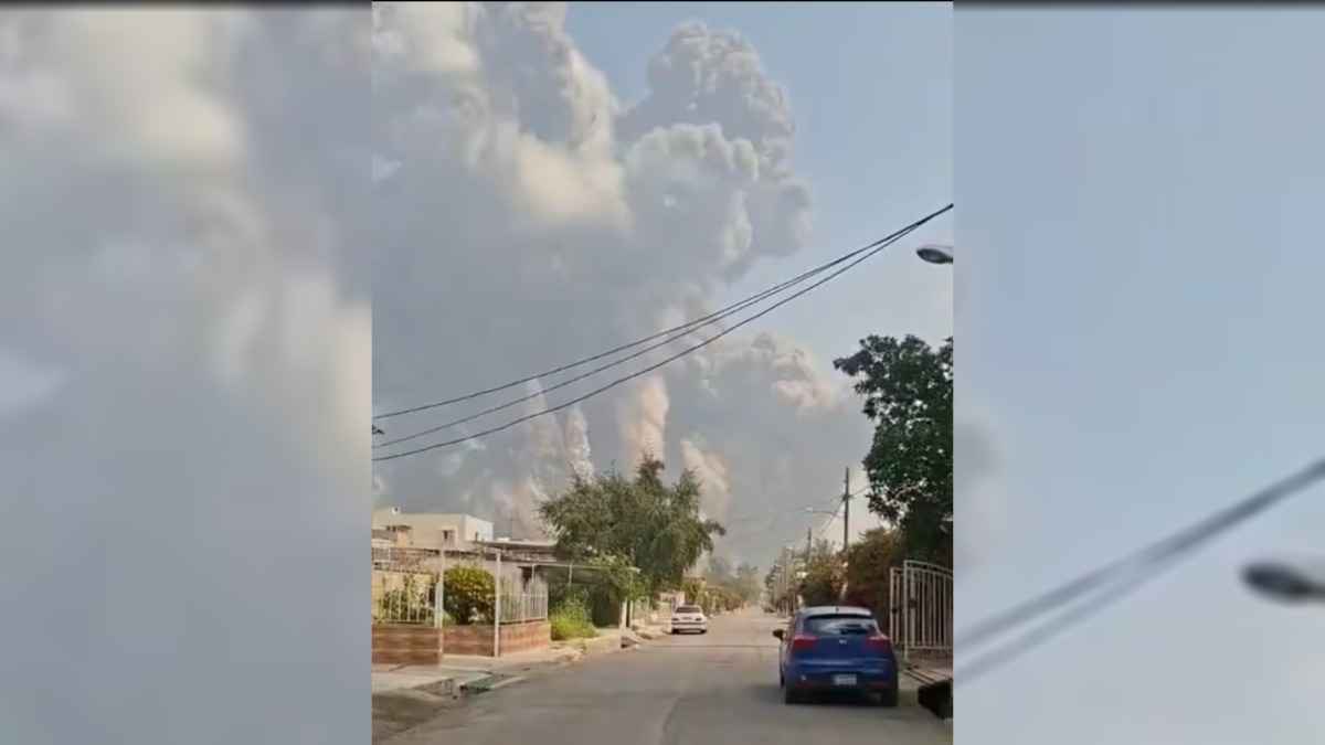 В Иране сняли на видео ужасающий взрыв на тактической авиабазе