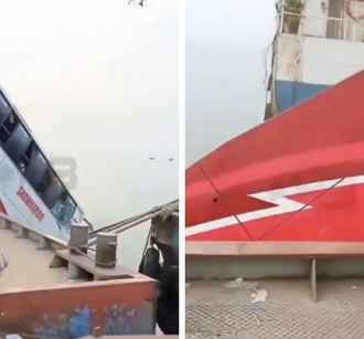 Автобус с десятками пассажиров на глазах у очевидцев ушел под воду