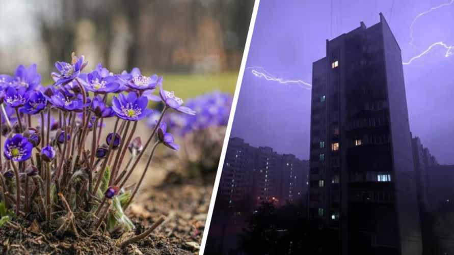 В Беларусь идут первые весенние грозы и +19°С