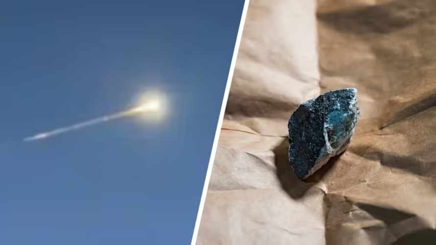 В Германии метеорит пробил крышу дома