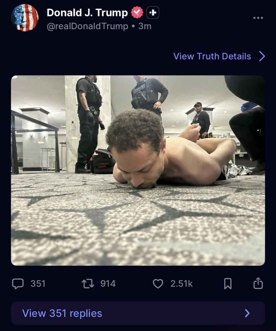 В Сети появилось видео, как стрелявший в Трампа мужчина проскочил через президентскую охрану