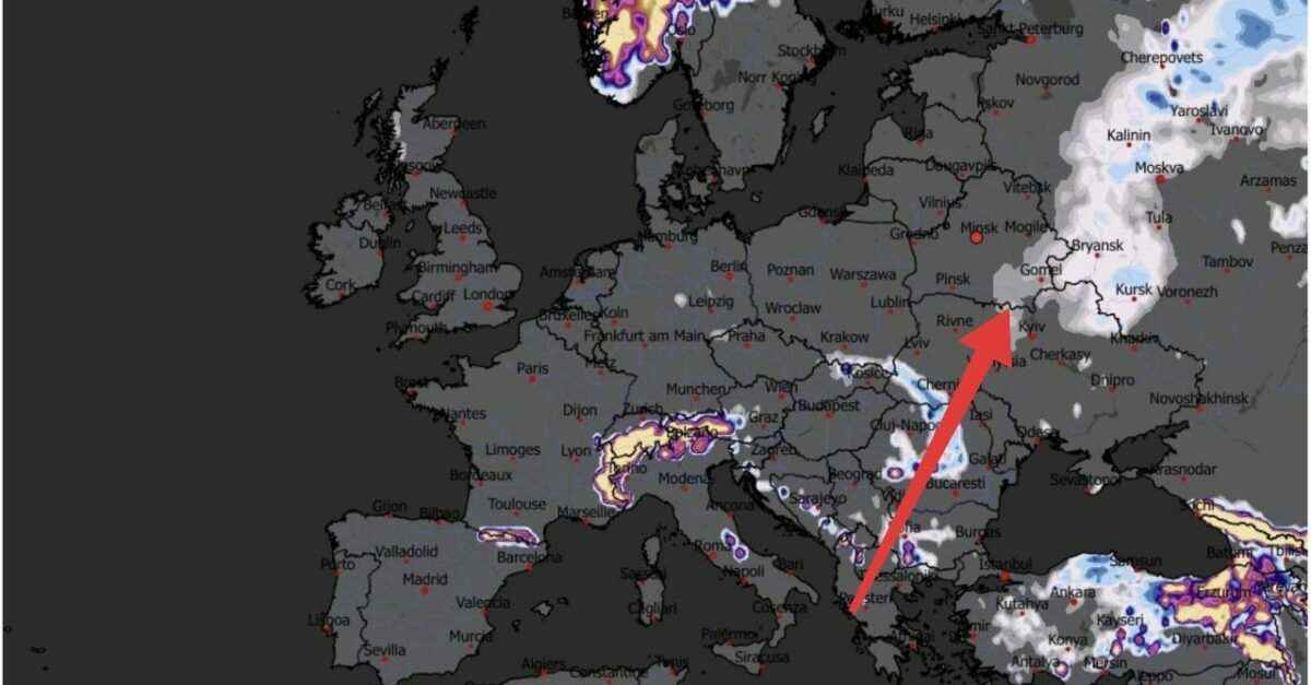 ECMWF спрогнозировал в Беларуси до 3 см снежного покрова к 10 апреля. Карта