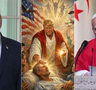 Трамп объяснил свой портрет в роли спасителя: «Я думал, что я врач»