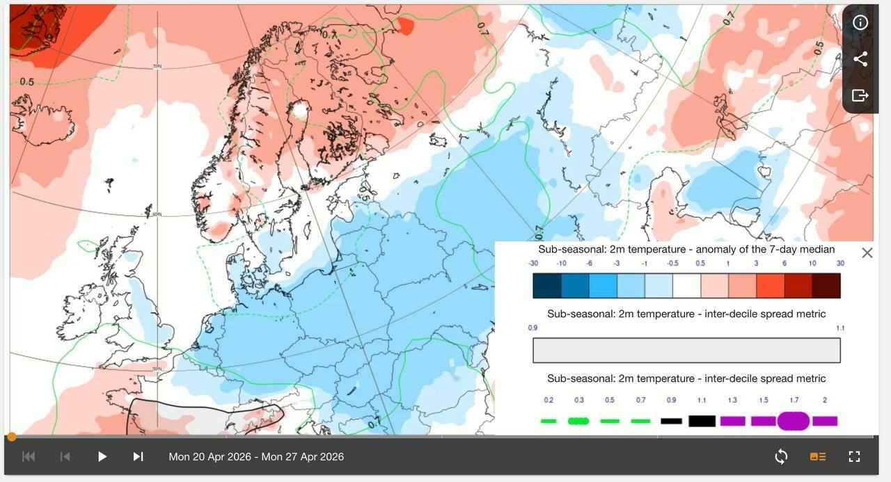 В Беларусь идёт ощутимое похолодание. Когда самые холодные ночи апреля?