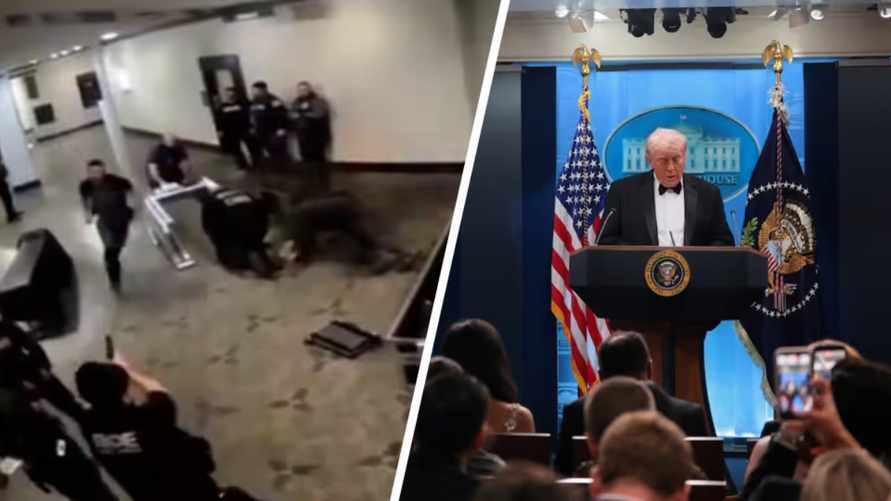 В Сети появилось видео, как стрелявший в Трампа мужчина проскочил через президентскую охрану