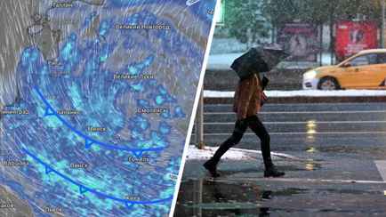 Вторичные фронты Рапунцель принесли в Беларусь похолодание до -4°С, мокрый снег и грозы